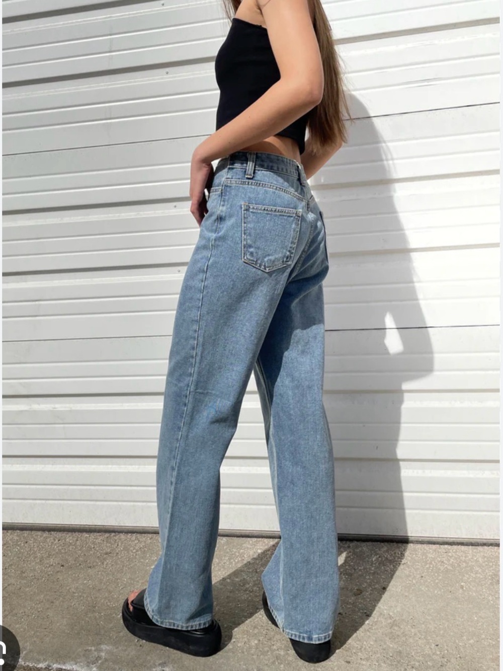 Oak + Fort Wide Leg Jeans - Picture 4 of 6
